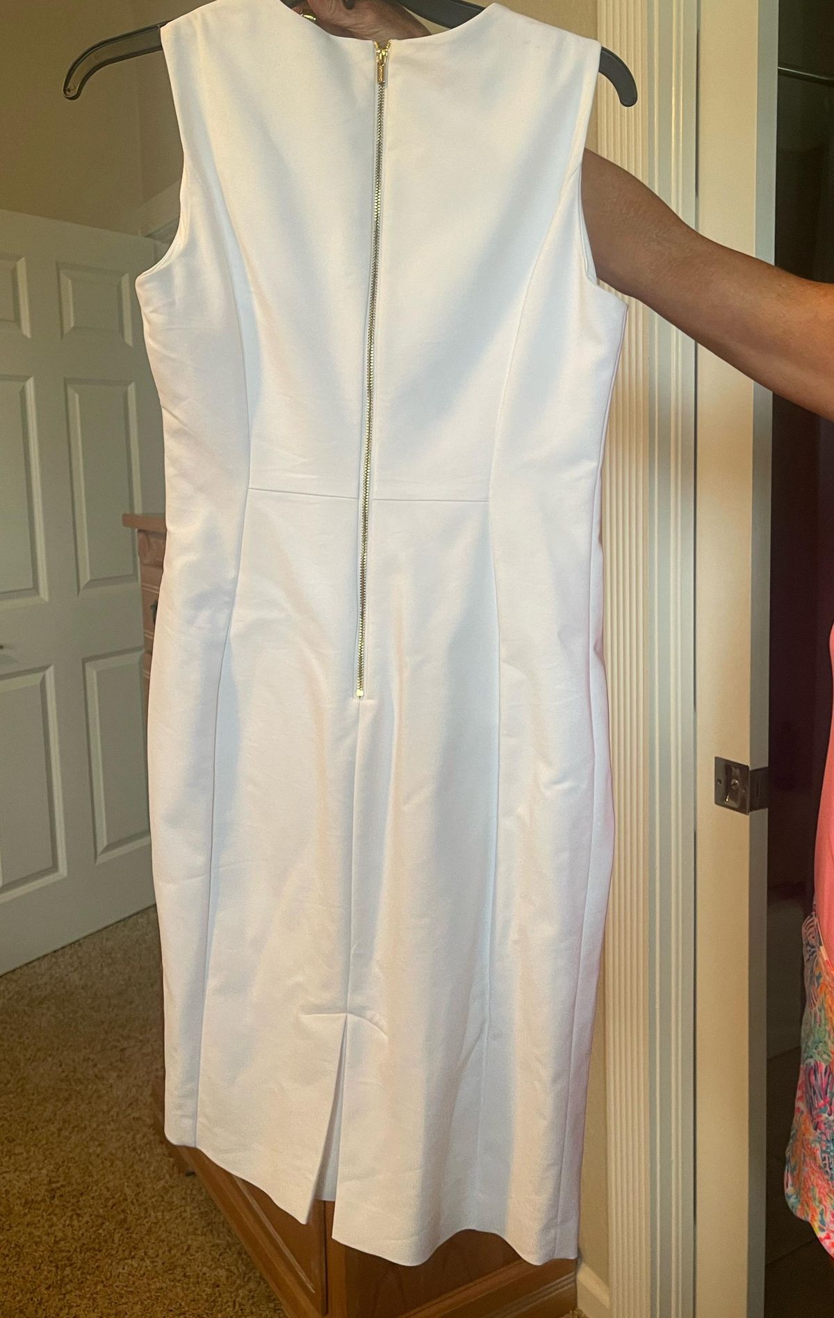 Calvin Klein Size 4 Pageant Interview White A-line Dress on Queenly