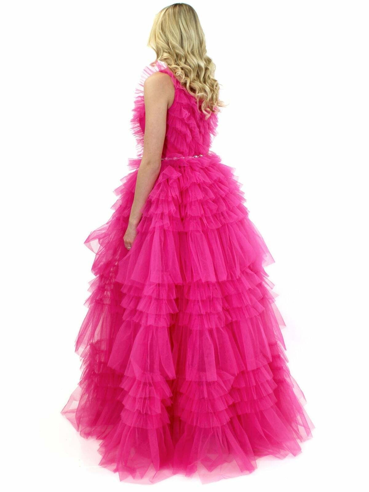 Style 8092 Marc Defang Size 00 Prom Hot Pink A-line Dress on Queenly