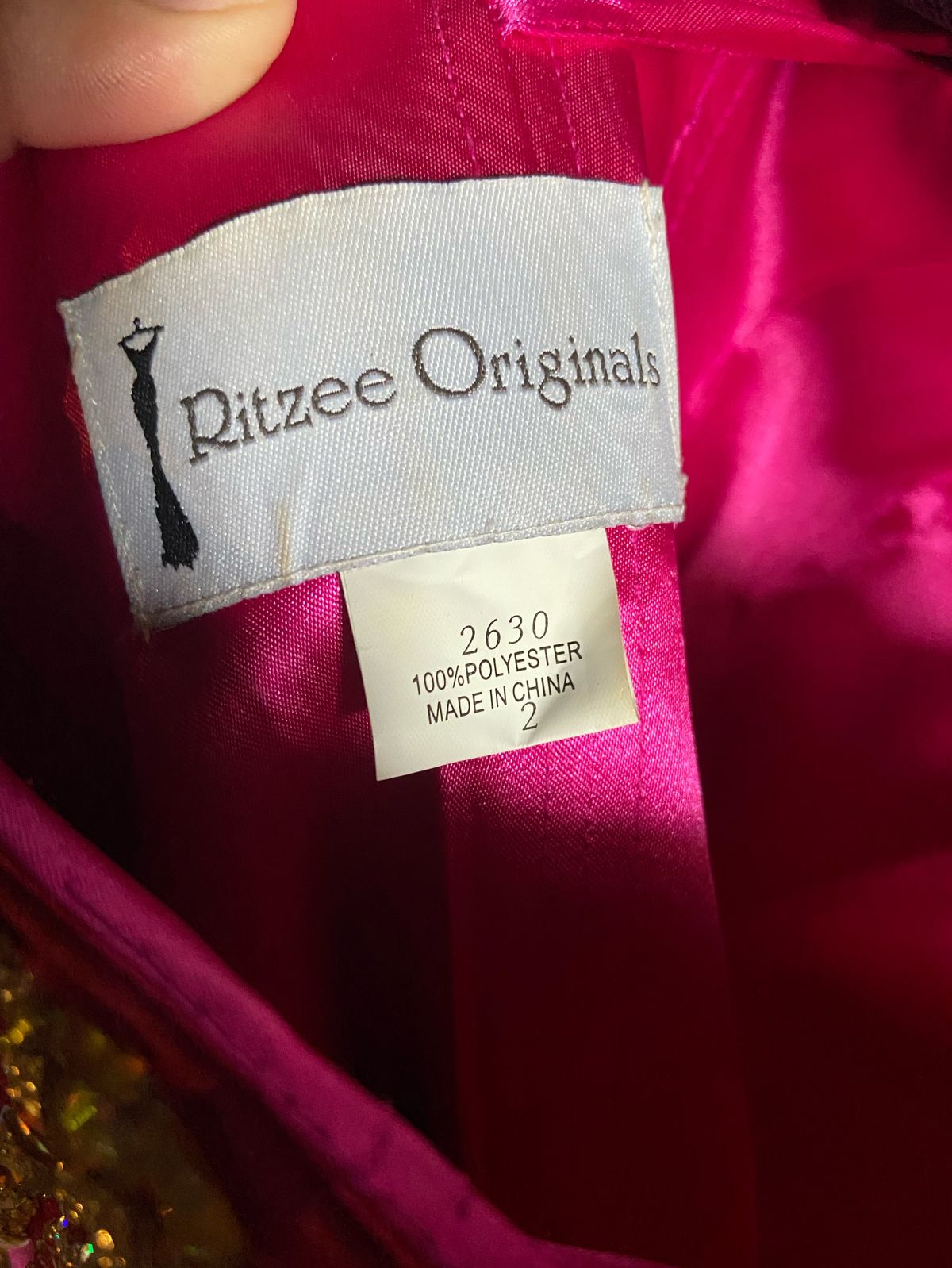 Ritzee Originals Size 0 Prom Sequined Hot Pink Mermaid Dress on Queenly