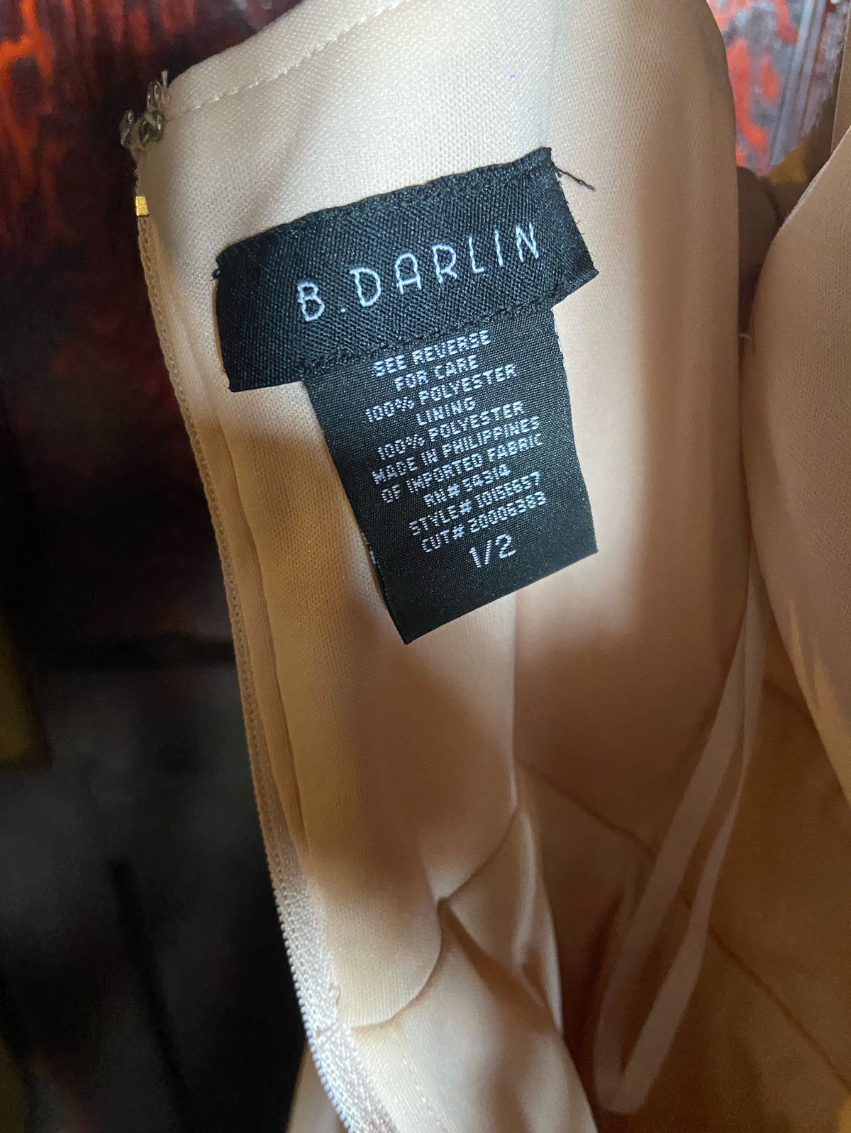 B. Darlin Size 2 Nude Cocktail Dress on Queenly