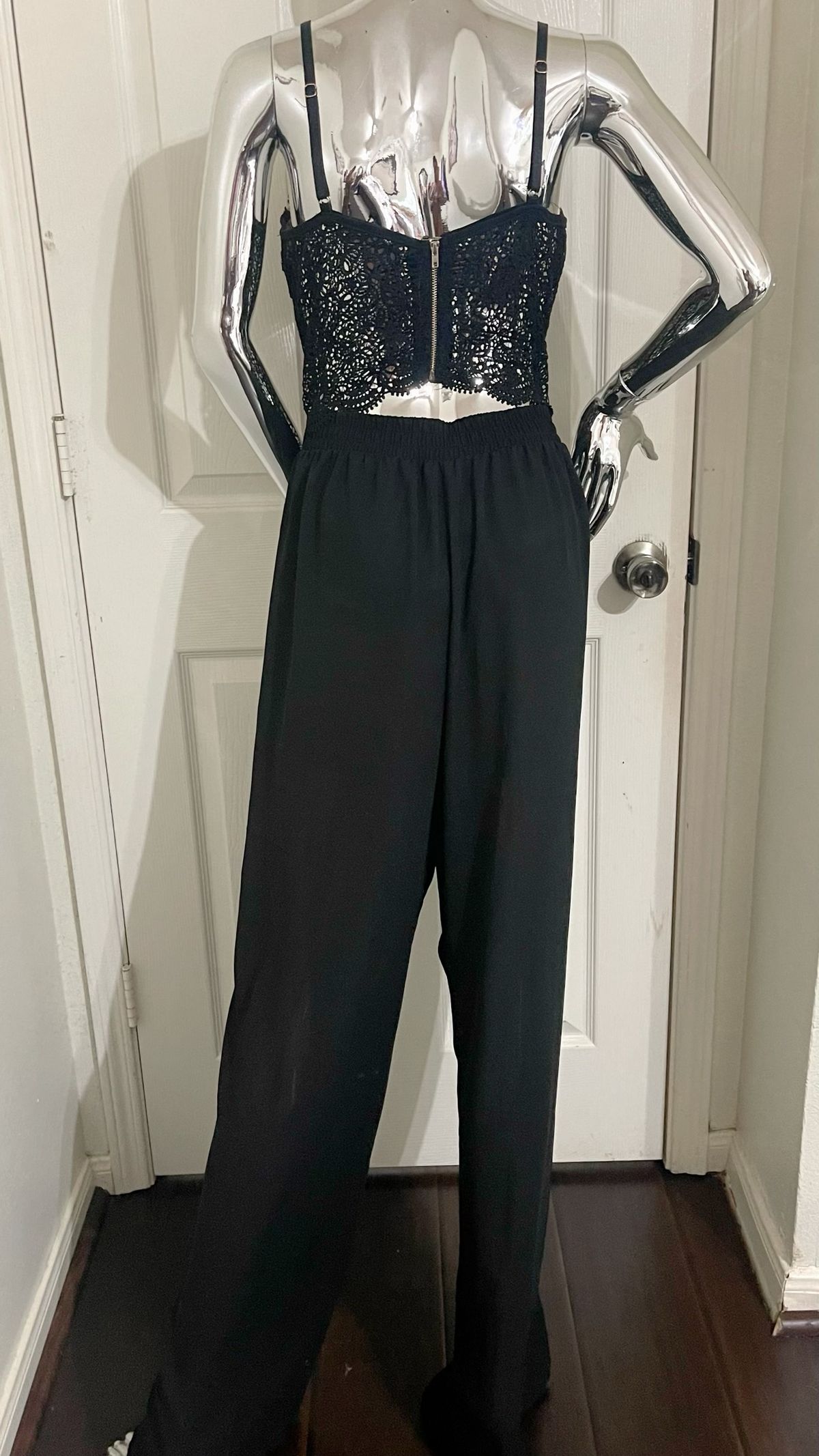 Size 14 Black Formal Jumpsuit on Queenly