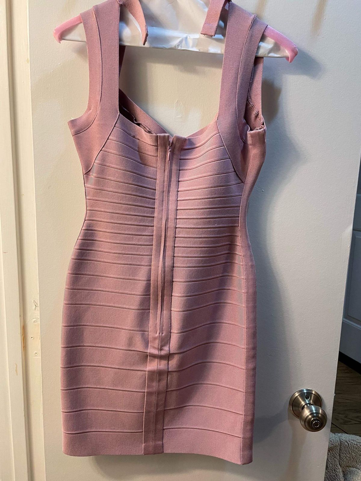 Herve Leger Size 6 Purple Cocktail Dress on Queenly