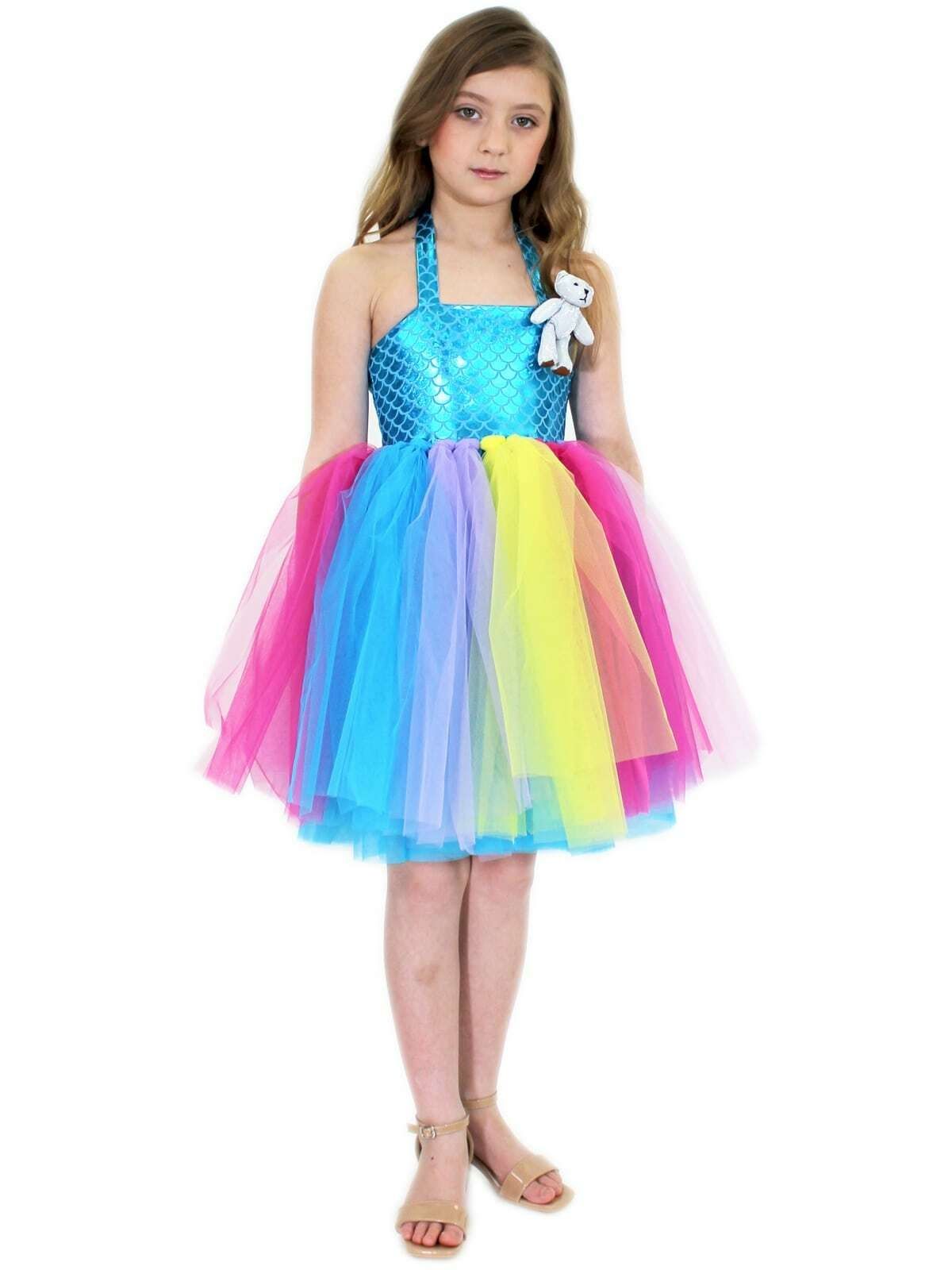 Style 5084 Marc Defang Girls Size 5 Prom Multicolor Cocktail Dress on Queenly