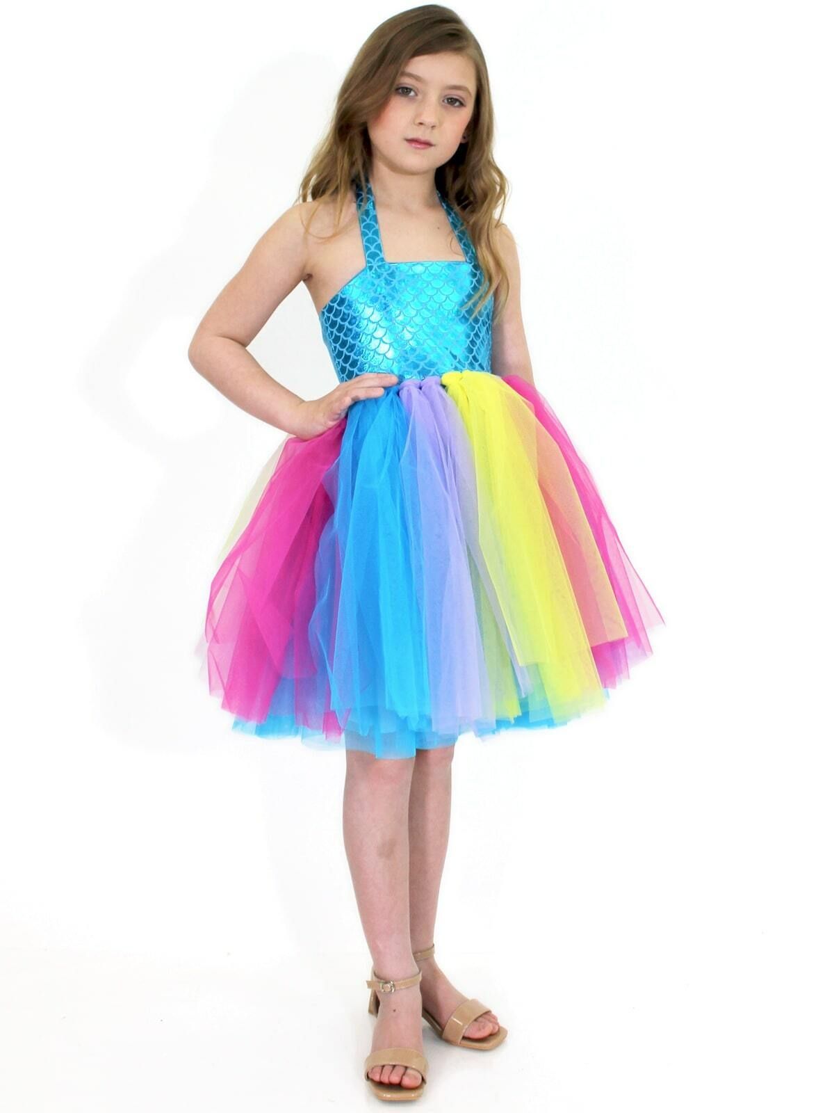 Style 5084 Marc Defang Girls Size 7 Prom Multicolor Cocktail Dress on Queenly