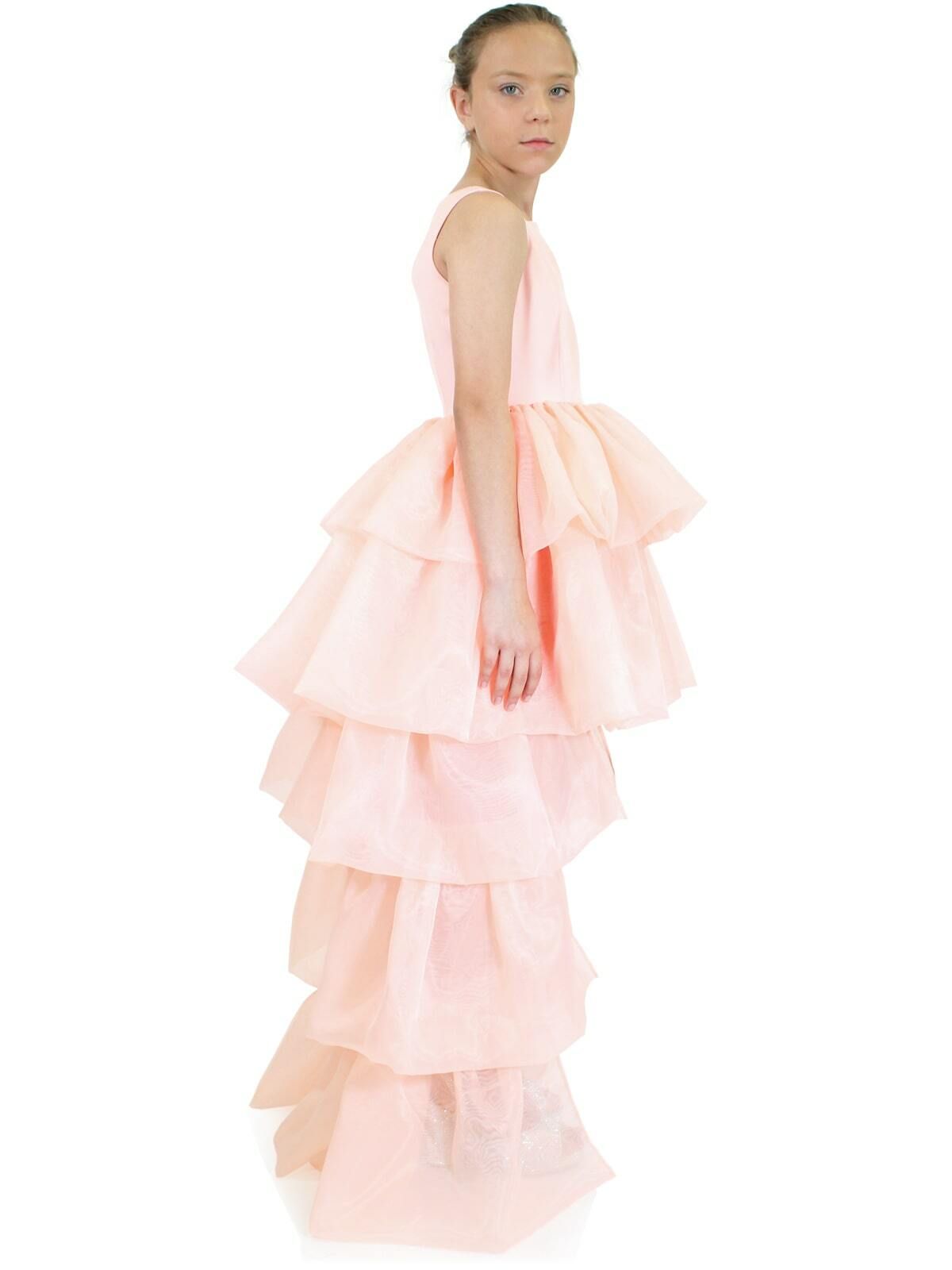 Style 5027K Marc Defang Girls Size 5 Prom Light Pink Cocktail Dress on Queenly