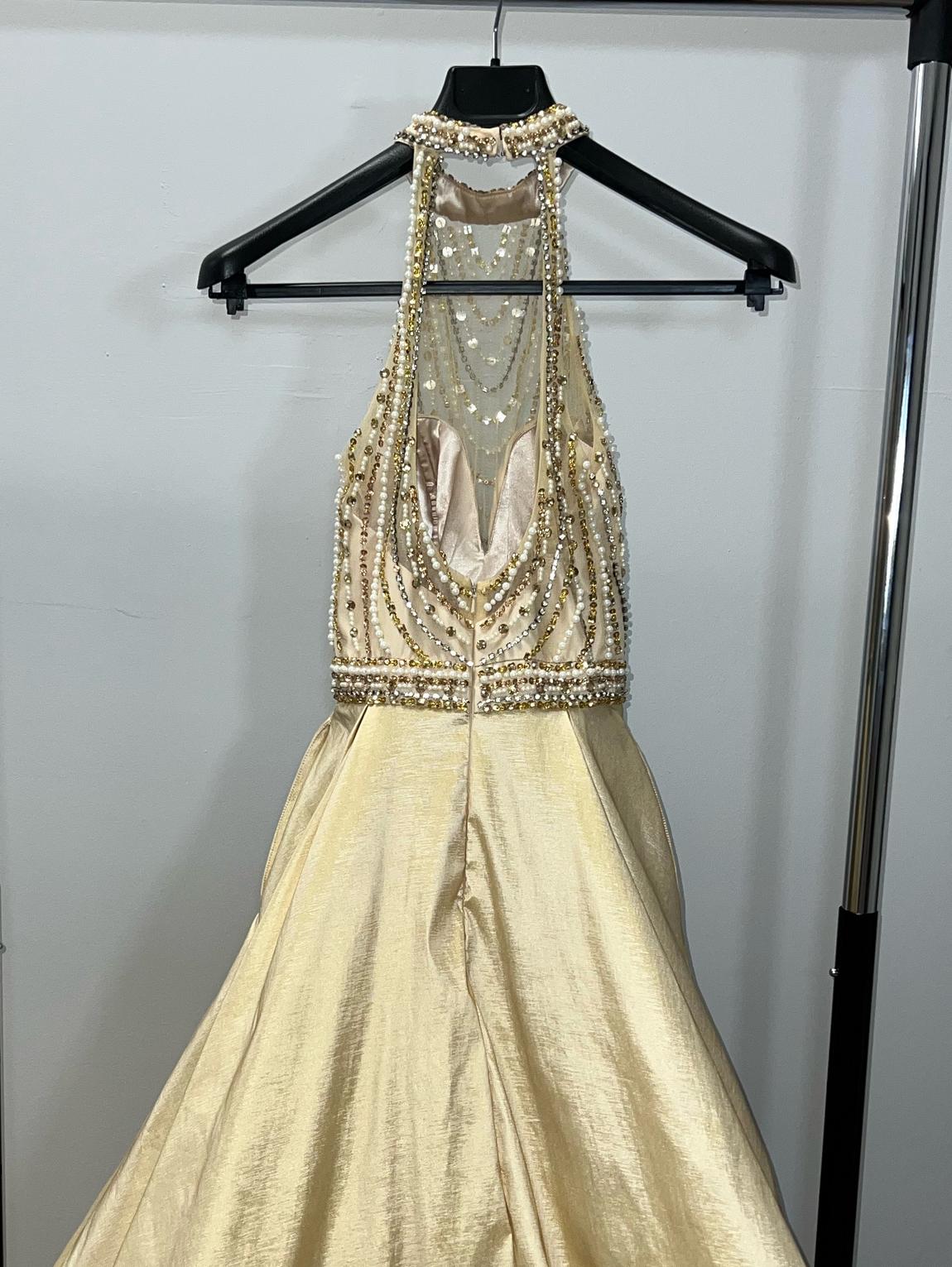 Mac Duggal Size 0 Gold Ball Gown on Queenly