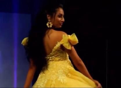 Tarik Ediz Size 2 Prom Plunge Yellow Ball Gown on Queenly