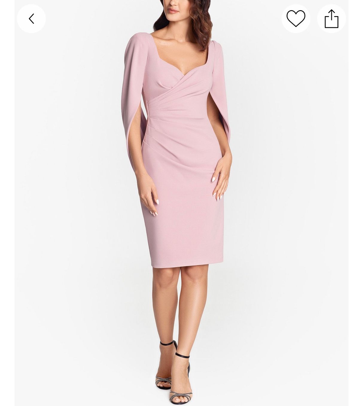 Betsy and Adam Plus Size 16 Homecoming Light Pink Cocktail Dress on Queenly