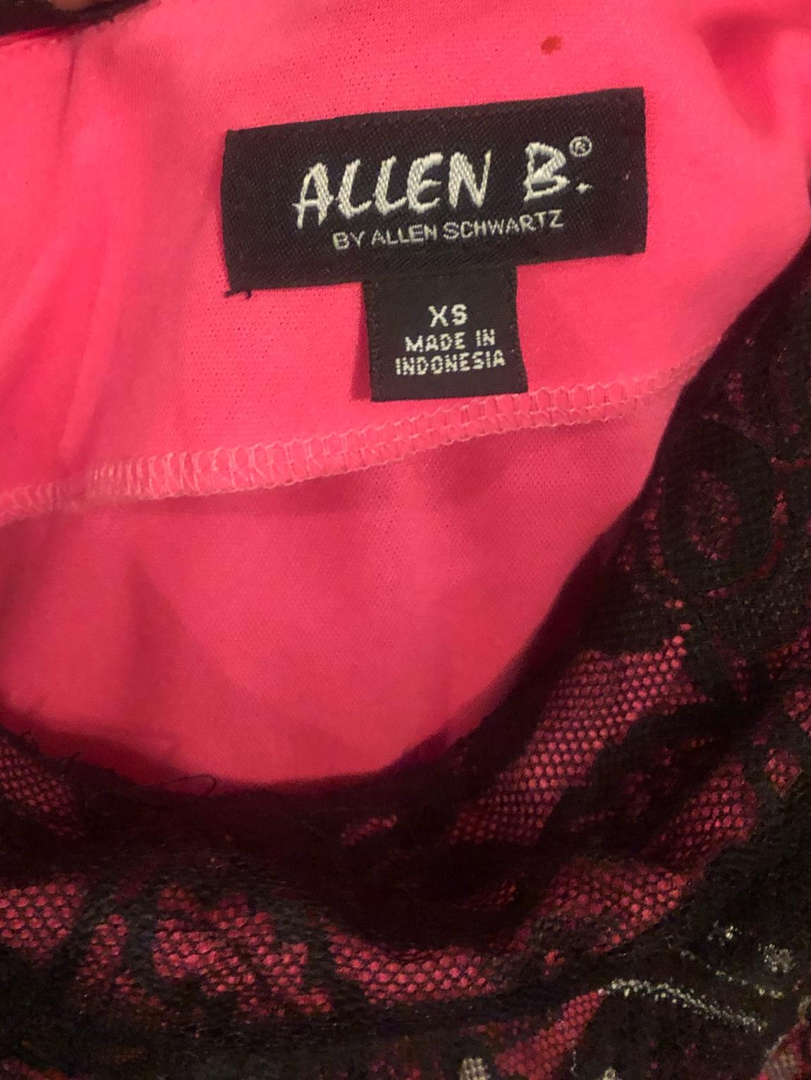 Allen B Size 0 Homecoming Lace Hot Pink Cocktail Dress on Queenly