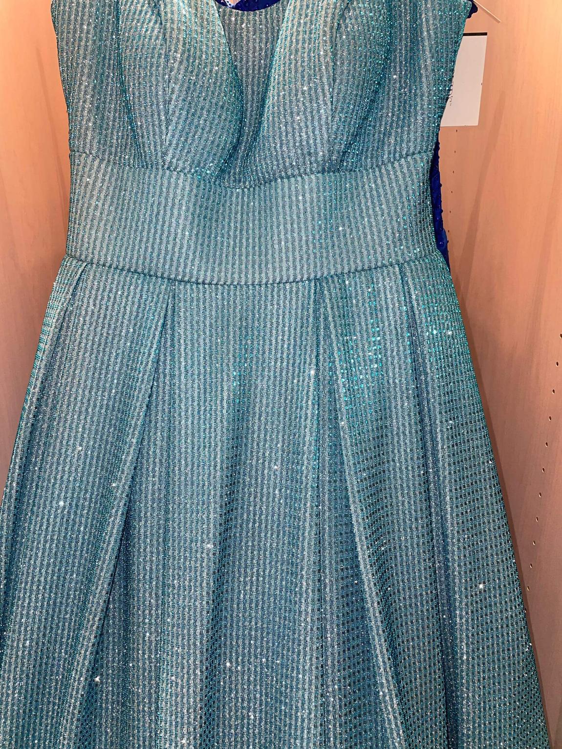 Size 2 Blue Ball Gown on Queenly