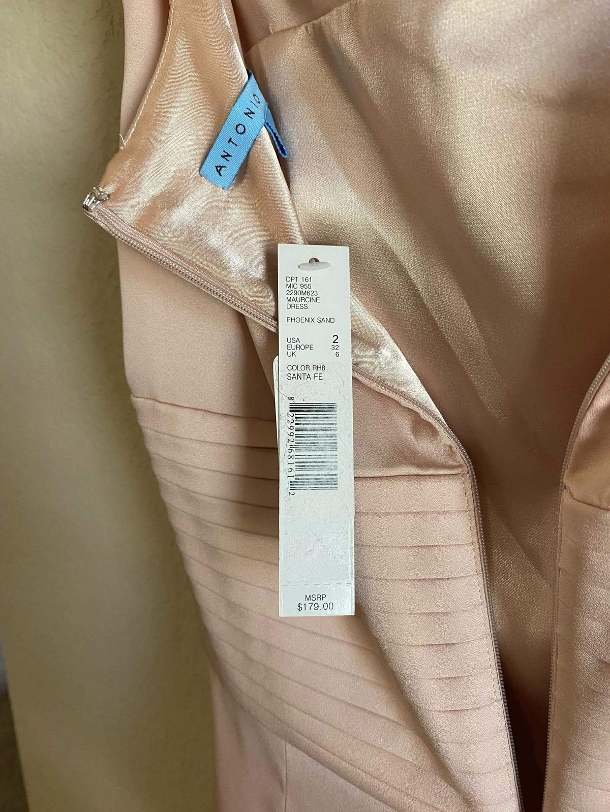 Antonio Melani Size 2 Pageant Nude Cocktail Dress on Queenly