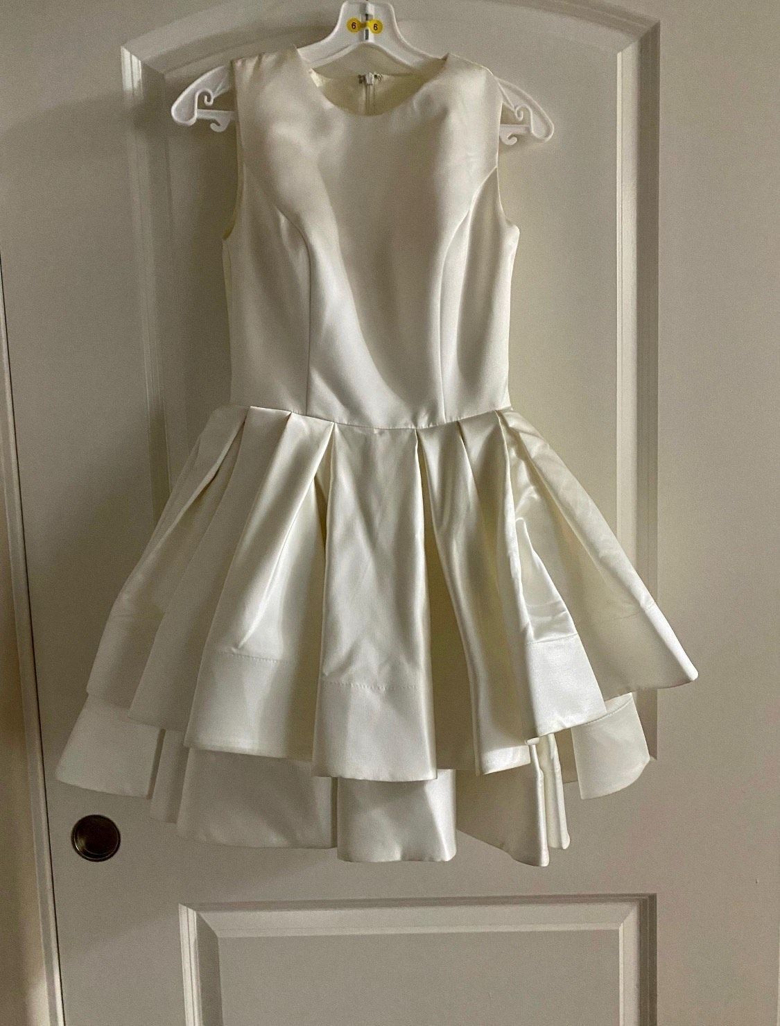 ASHLEYlauren Size 2 Homecoming White Cocktail Dress on Queenly
