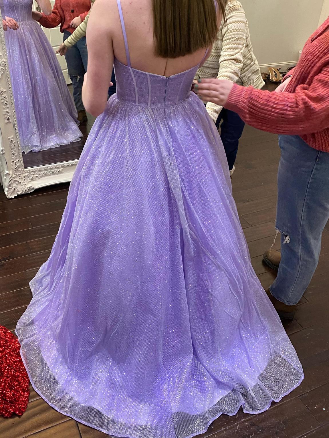 Sherri Hill Size 4 Prom Satin Light Purple Ball Gown on Queenly