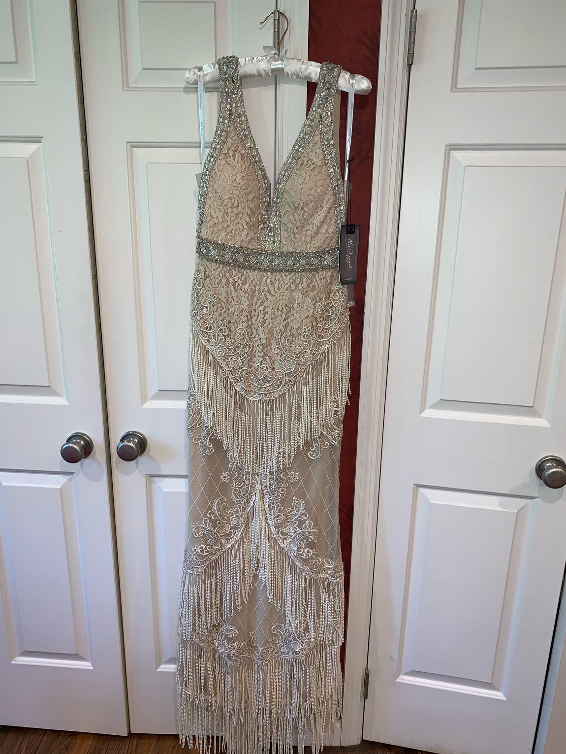 Mac Duggal Size 10 Prom Lace Nude Mermaid Dress on Queenly