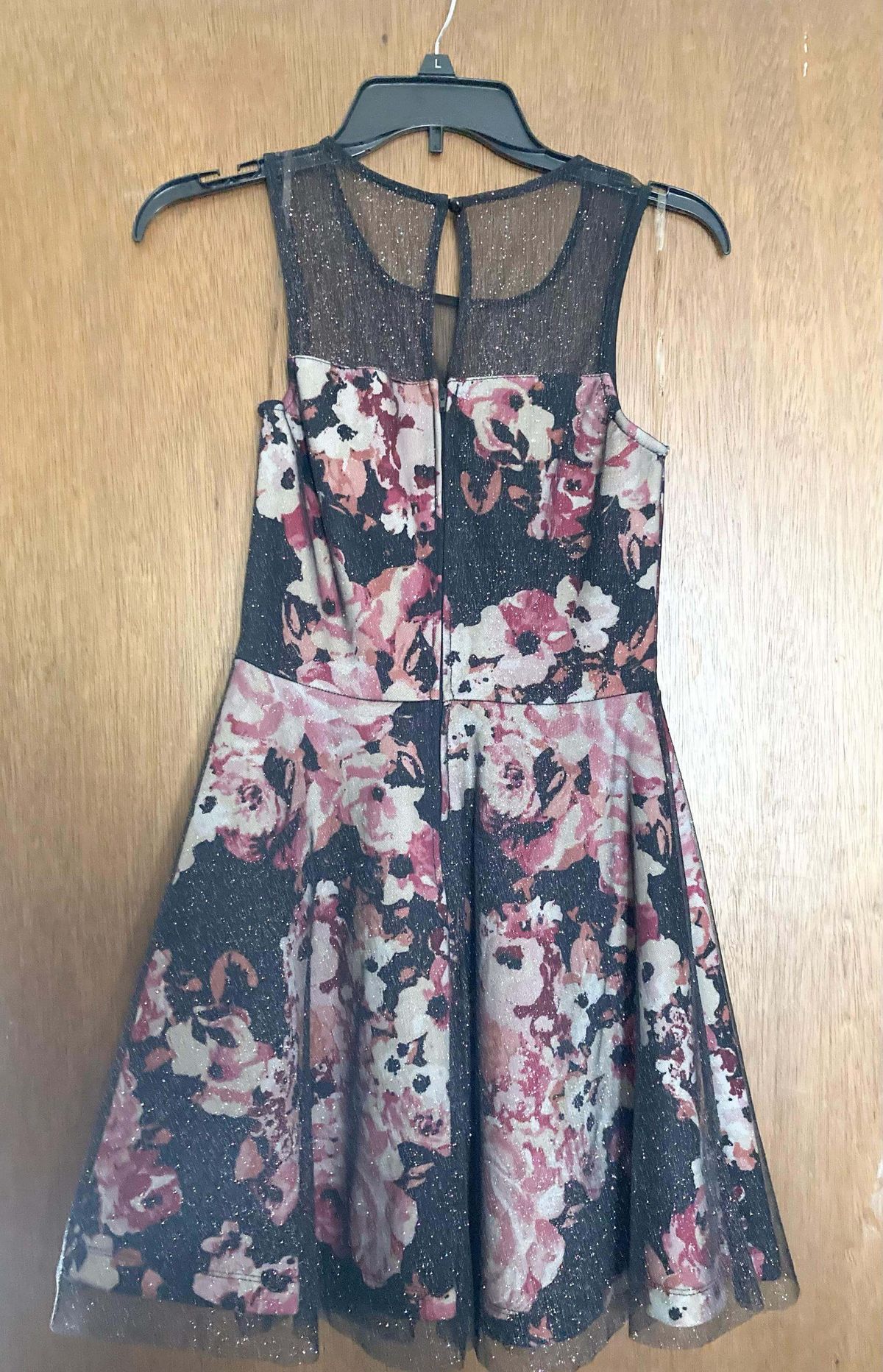 Size 2 Floral Black A-line Dress on Queenly