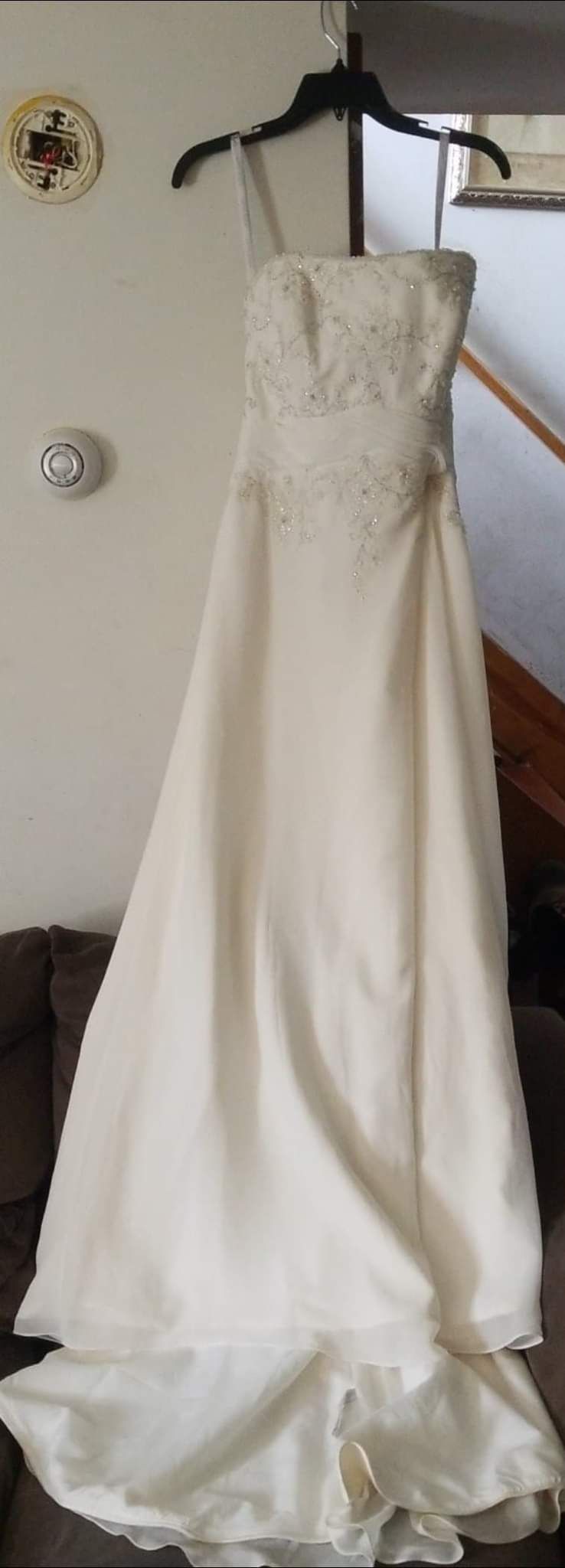 Size 12 White A-line Dress on Queenly