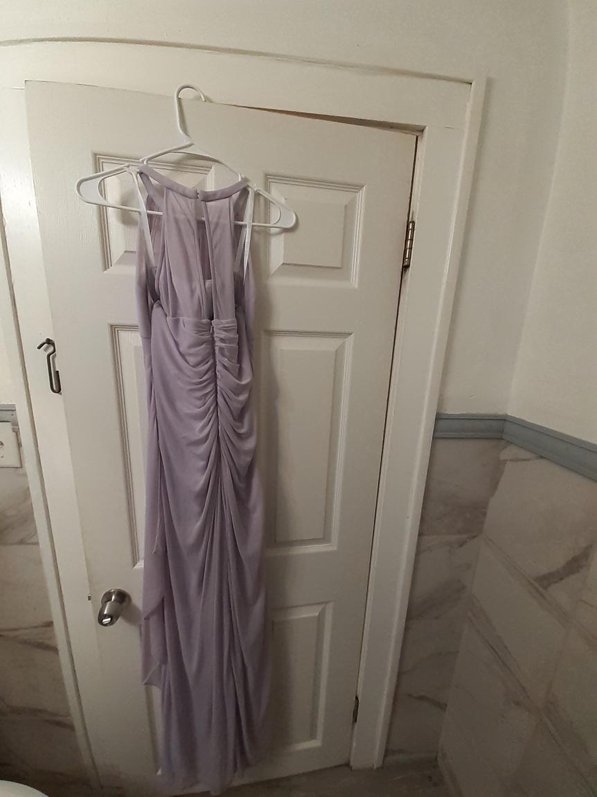 David's Bridal Size 10 Purple Floor Length Maxi on Queenly