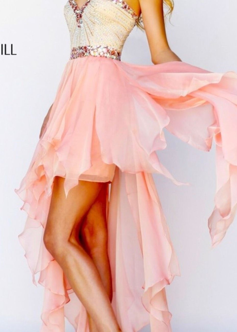 Sherri Hill Size 10 Prom Strapless Satin Light Pink Cocktail Dress on Queenly