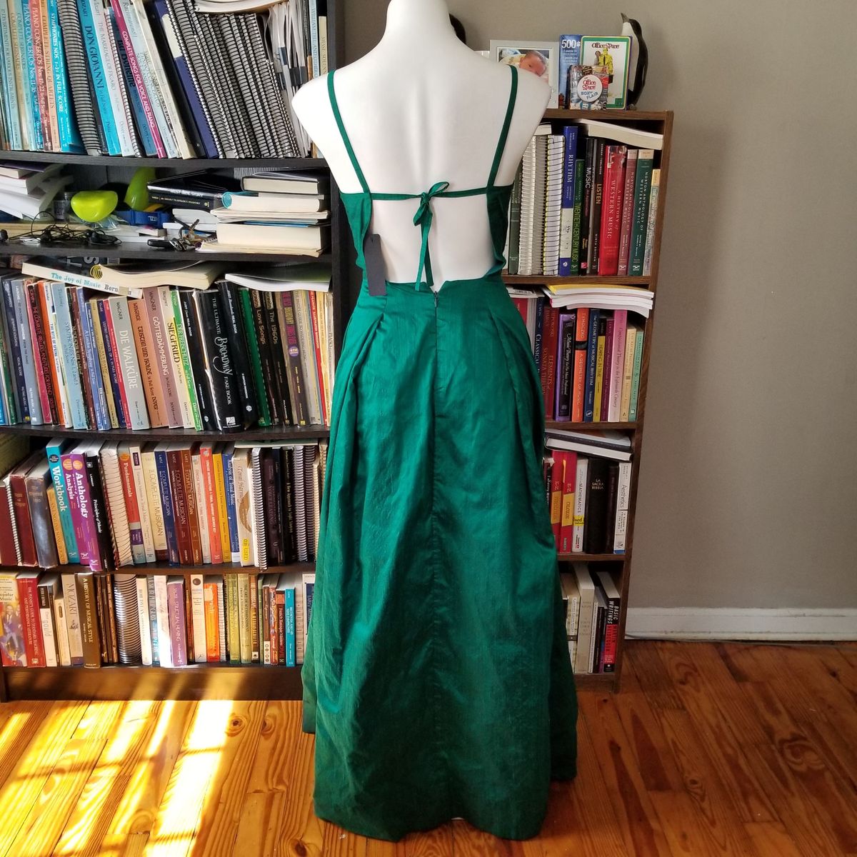 Ronnie and Irit Studio Size 2 Pageant Satin Green A-line Dress on Queenly