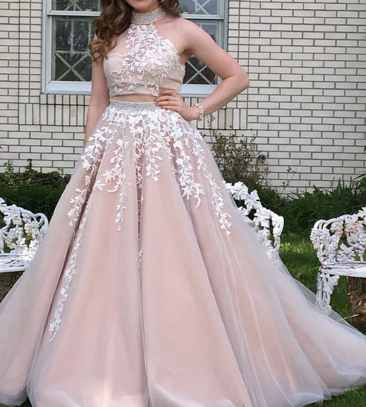 Sherri Hill Size 6 Pageant Nude Ball Gown on Queenly