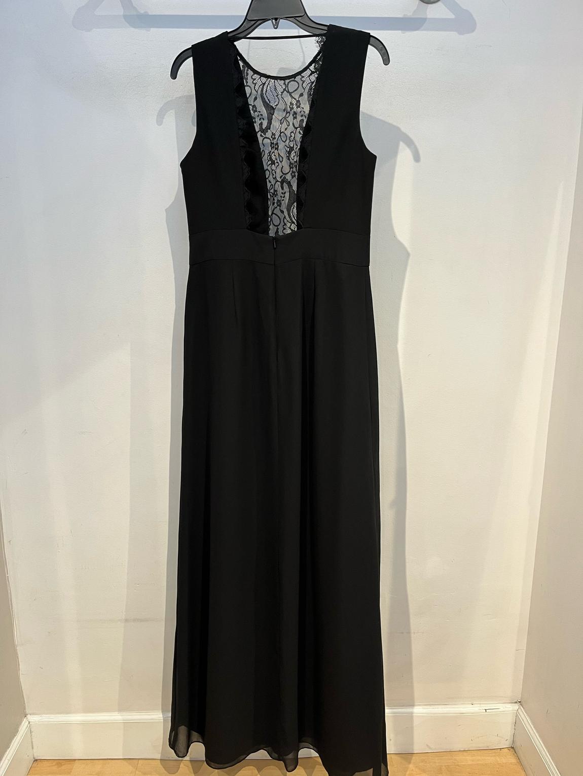 Hayley Paige Size 10 Bridesmaid Lace Black A-line Dress on Queenly