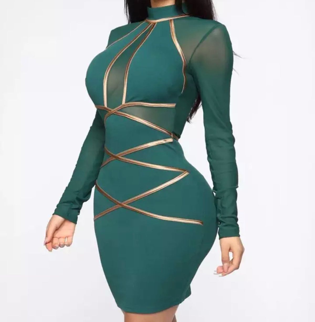 Size 10 Homecoming Green Cocktail Dress on Queenly
