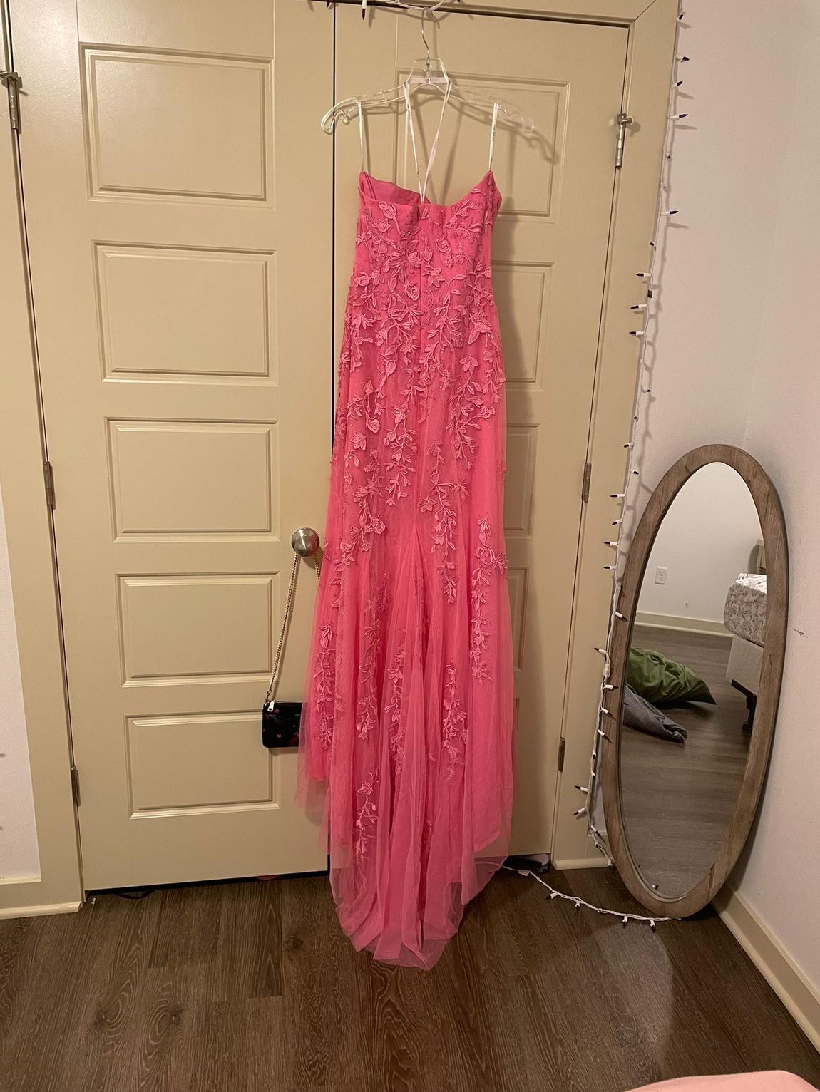Sherri Hill Size 10 Prom Lace Light Pink Floor Length Maxi on Queenly
