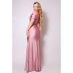 Size 6 Bridesmaid Cap Sleeve Satin Light Pink A-line Dress on Queenly