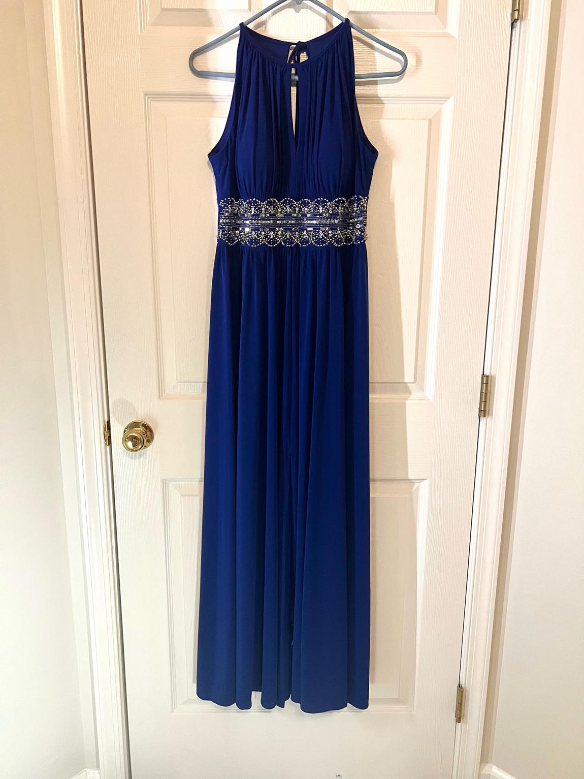 R&MRichards Size 8 Blue Floor Length Maxi on Queenly