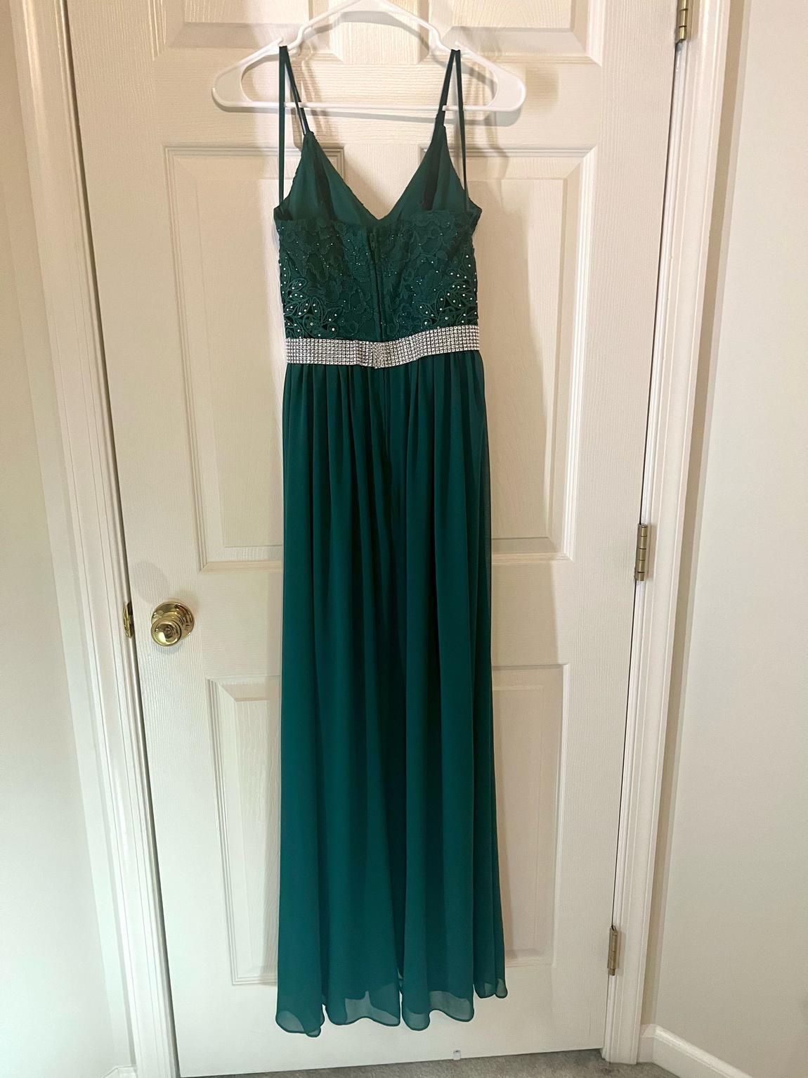City Triangles Size 0 Prom Green Floor Length Maxi on Queenly
