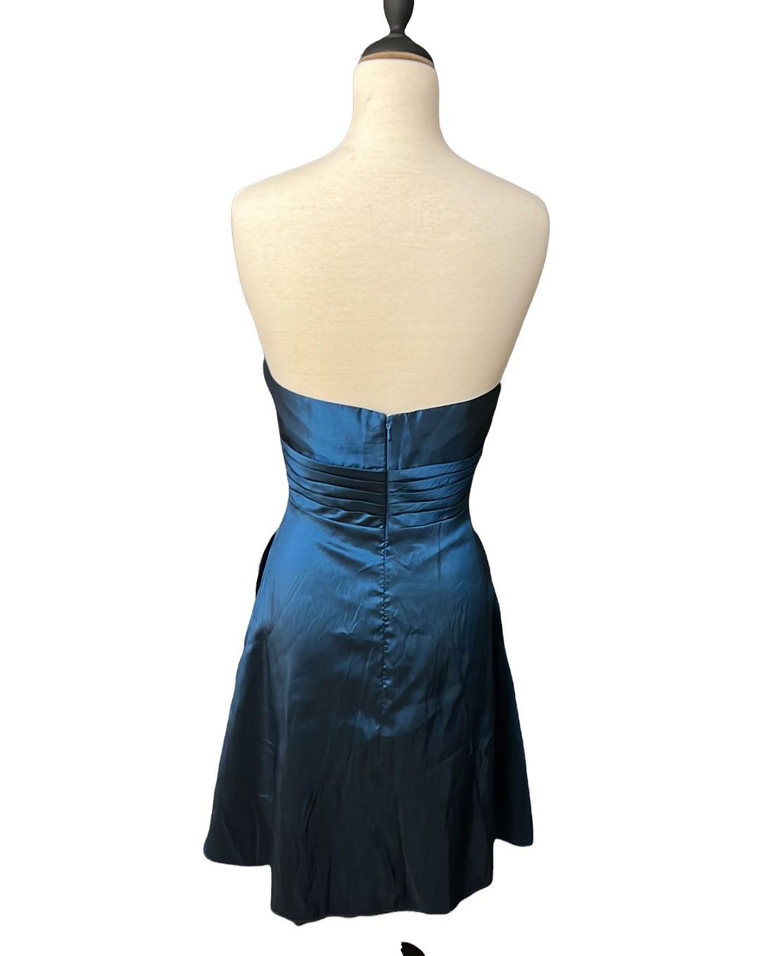 Cinderella Design Size 6 Strapless Blue A-line Dress on Queenly
