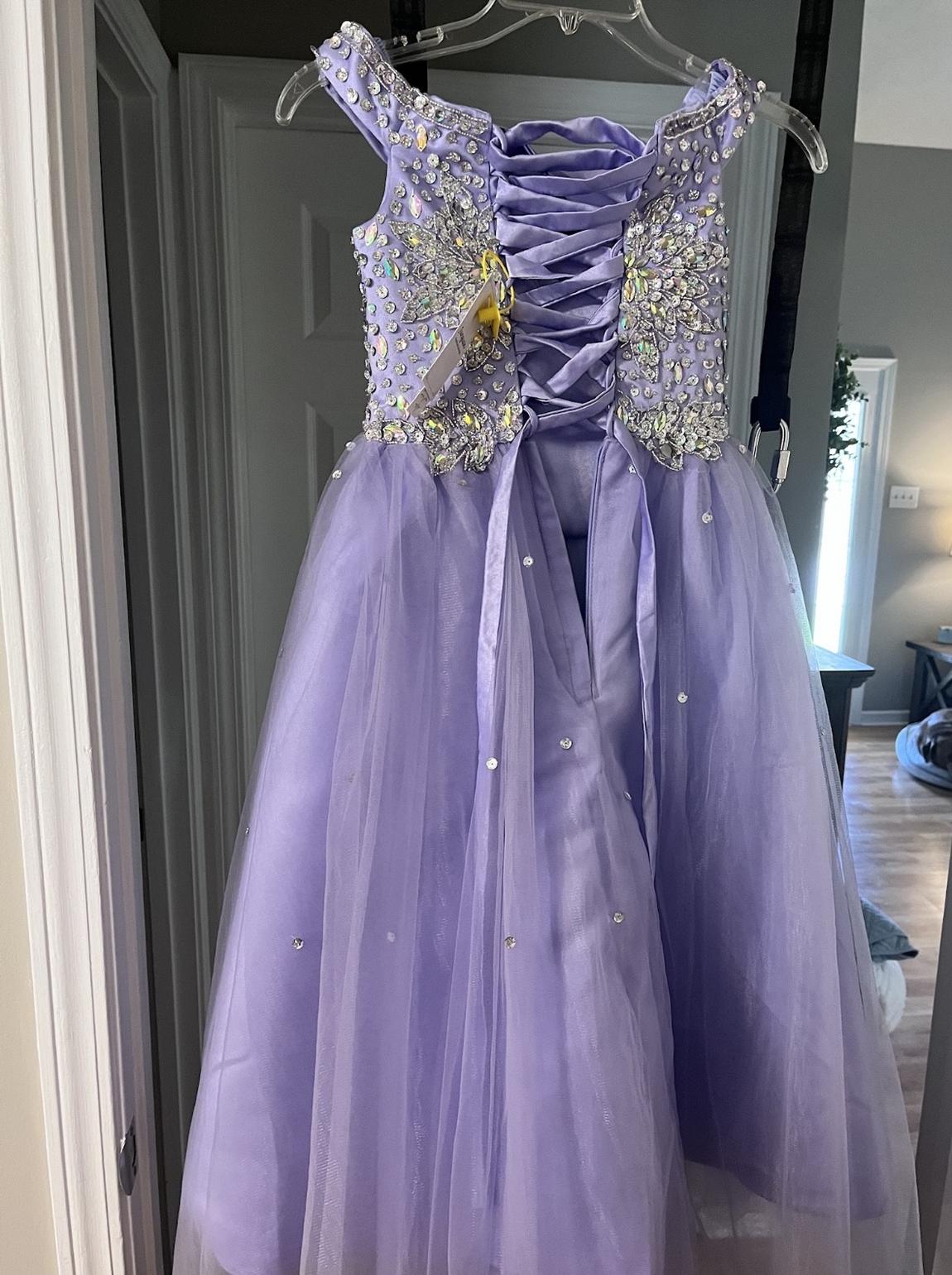 Girls Size 4 Purple Ball Gown on Queenly