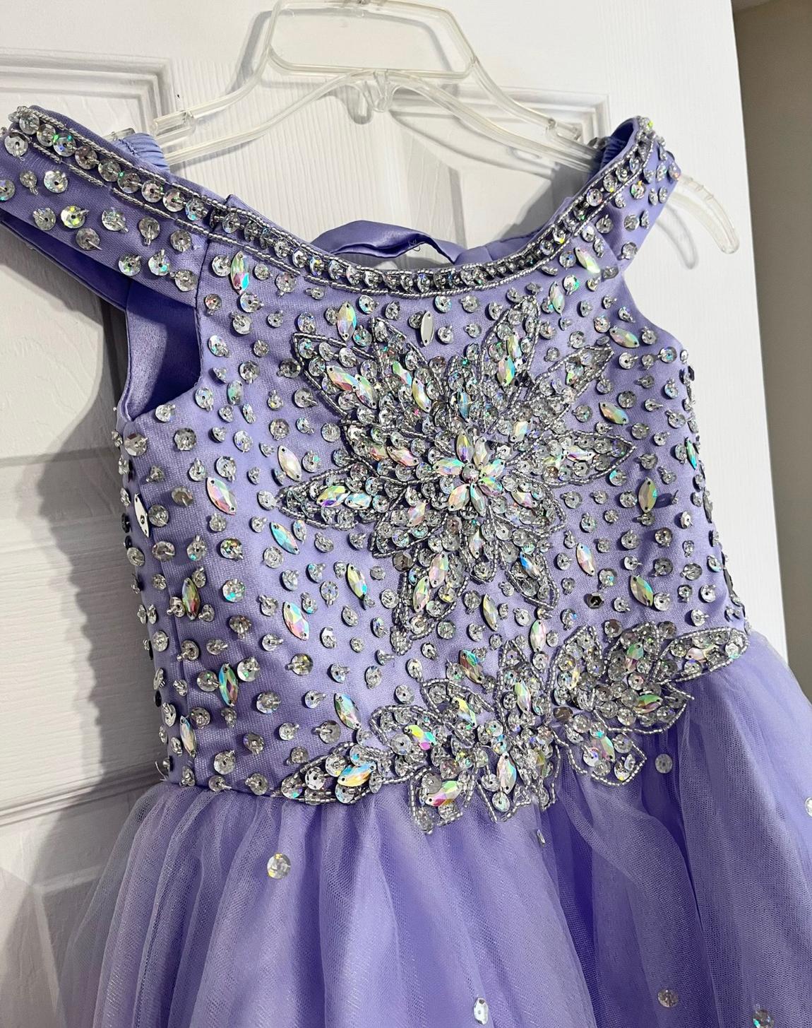 Girls Size 4 Purple Ball Gown on Queenly