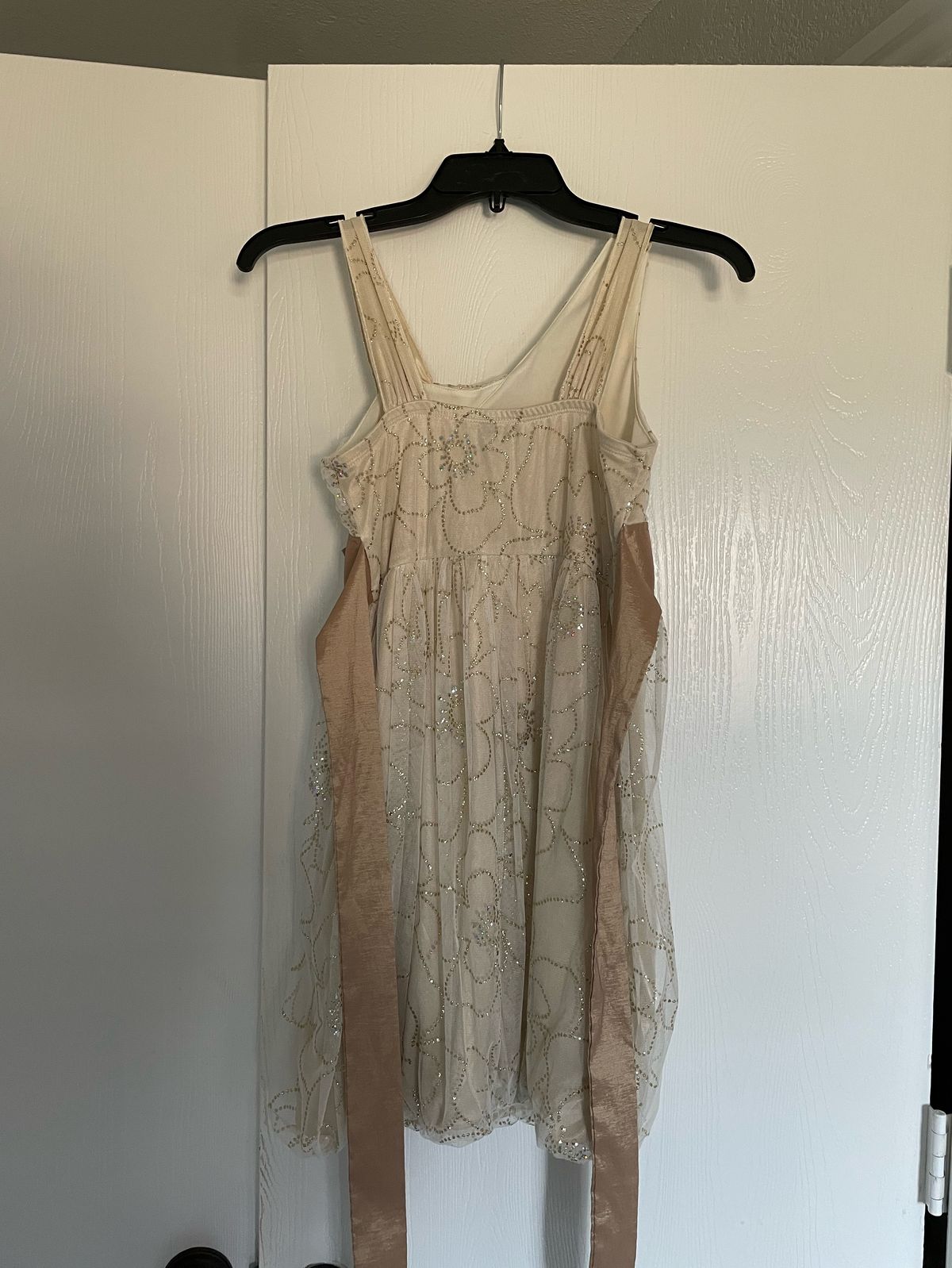 MyMichelle Girls Size 12 Nude A-line Dress on Queenly