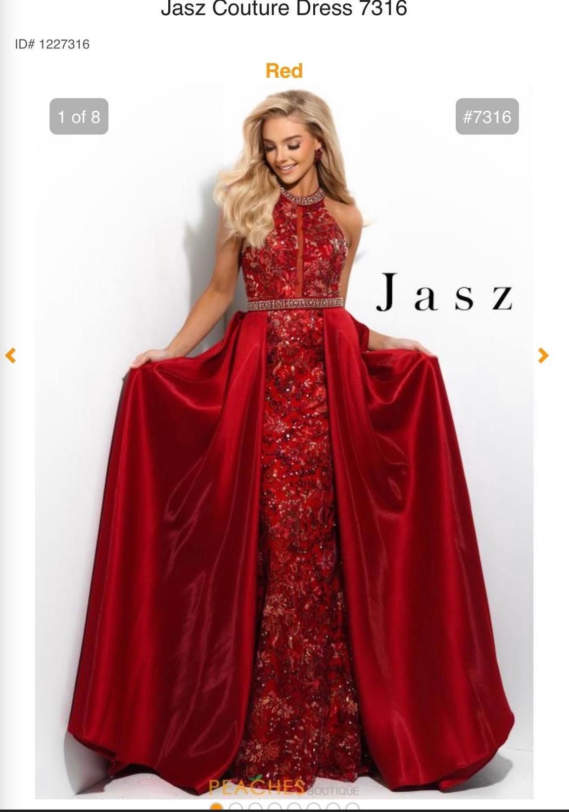 Jasz Size 2 Sequined Red Floor Length Maxi on Queenly