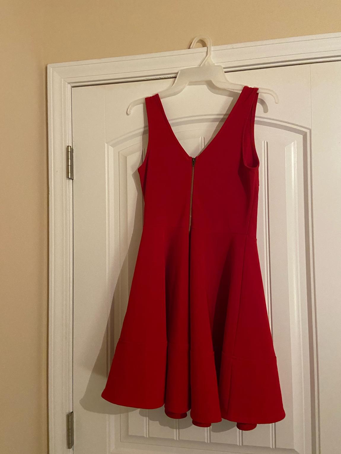 Size 6 Red A-line Dress on Queenly