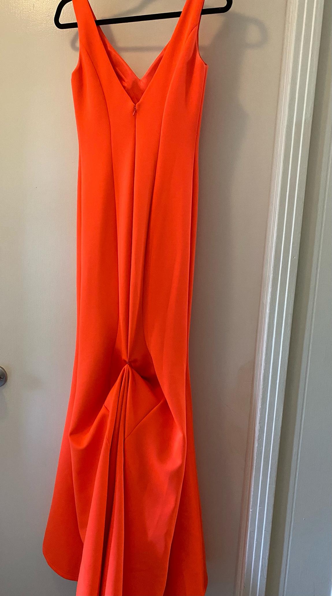 Johnathan Kayne Size 2 Prom Sequined Orange Mermaid Dress on Queenly