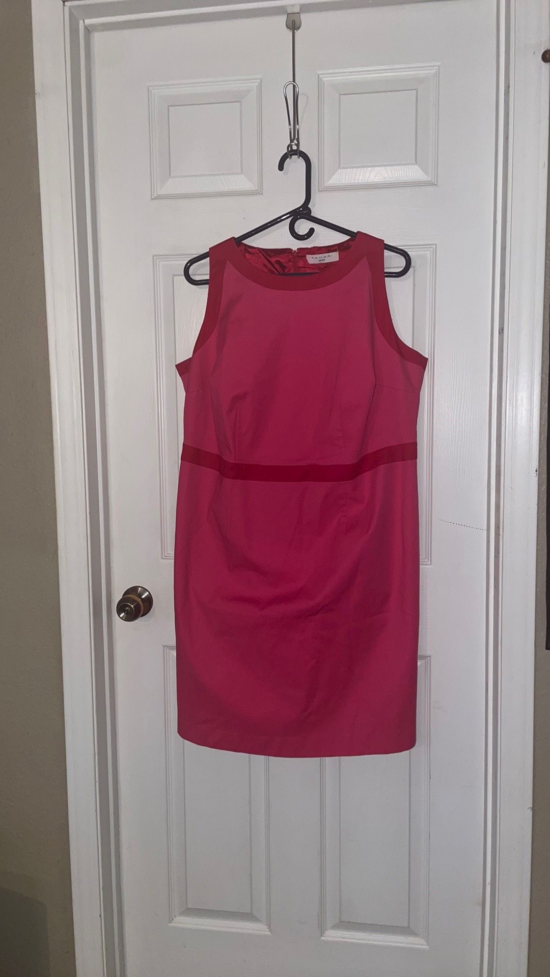 Tahari Plus Size 16 Pageant Interview Red A-line Dress on Queenly