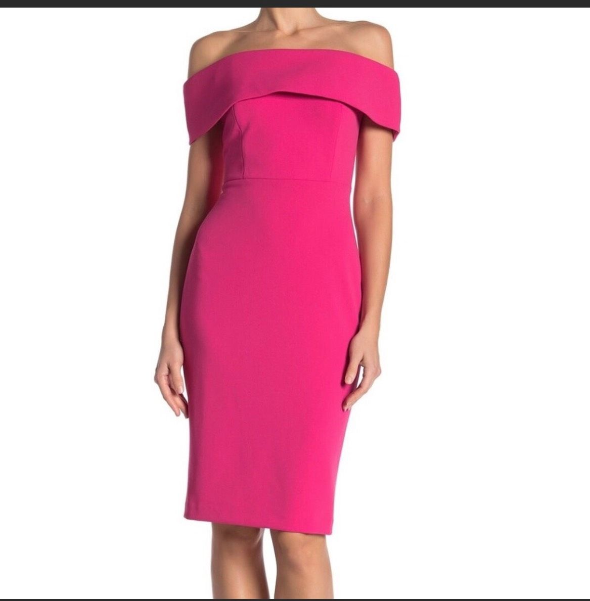 Calvin Klein Size 6 Homecoming Strapless Hot Pink A-line Dress on Queenly