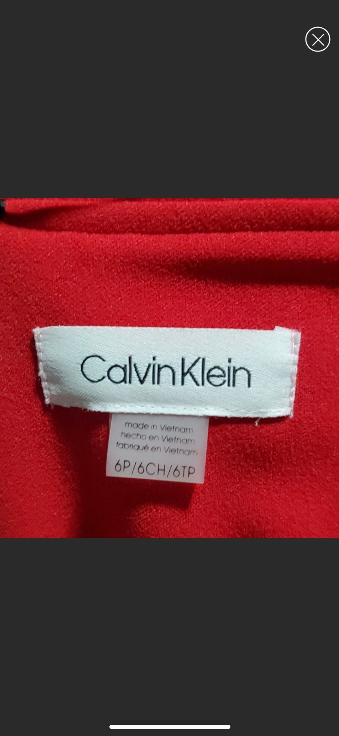 Calvin Klein Size 6 Pageant Interview Red A-line Dress on Queenly