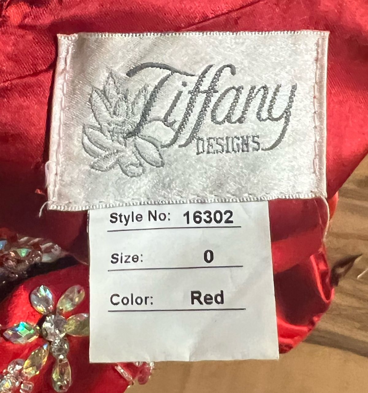 Tiffany Designs Size 0 Prom Red A-line Dress on Queenly