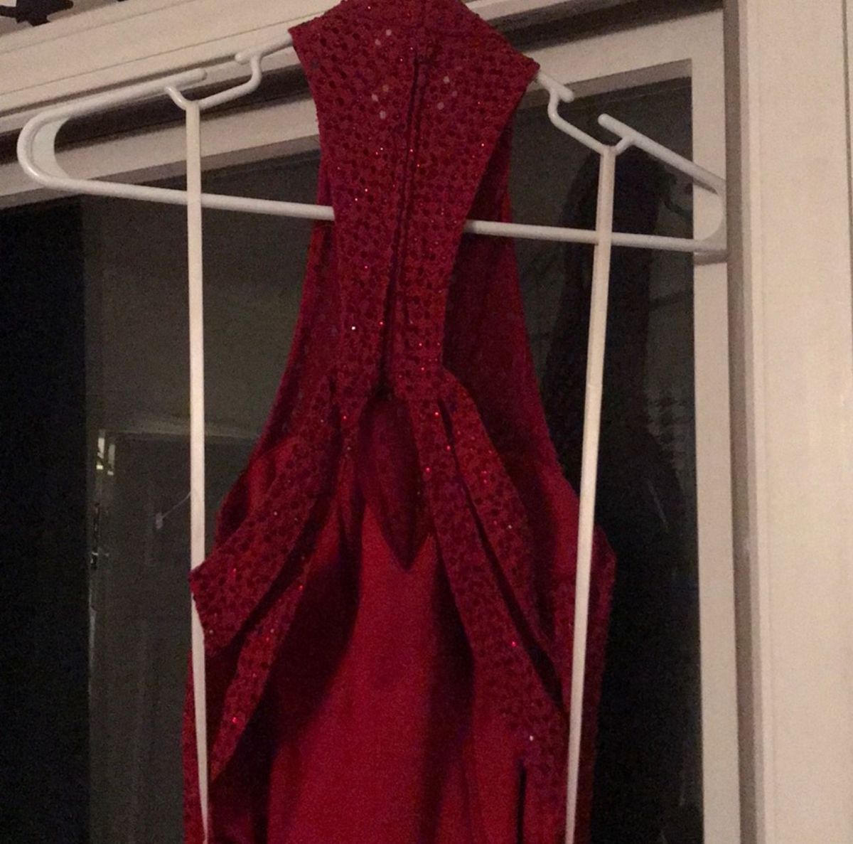 Size 6 Nightclub High Neck Red Cocktail Dress on Queenly