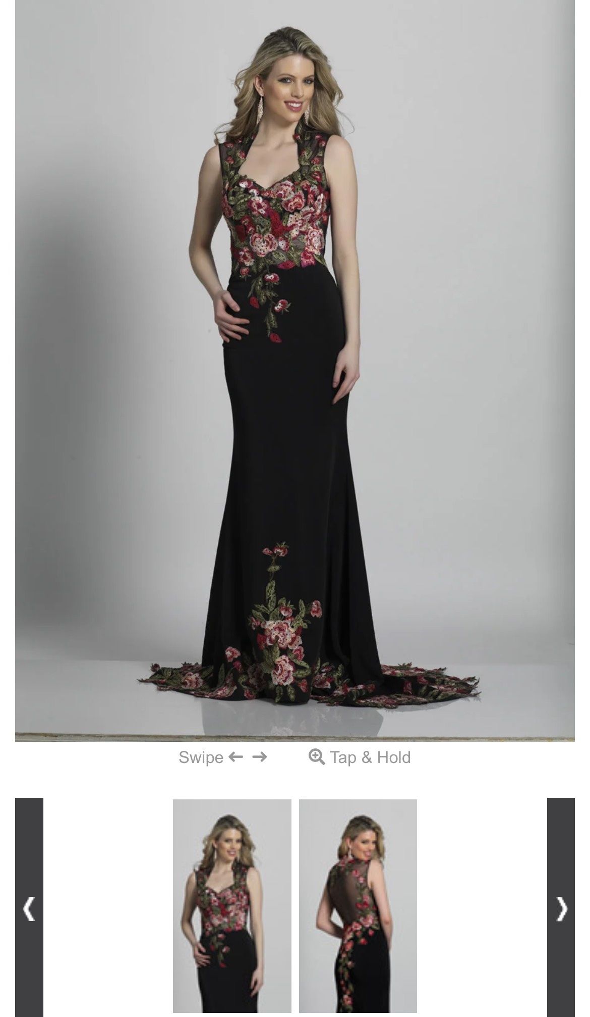 Size 14 Prom Sheer Black A-line Dress on Queenly