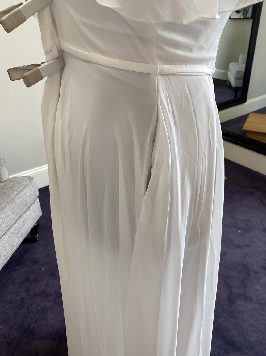 Plus Size 22 Bridesmaid White A-line Dress on Queenly