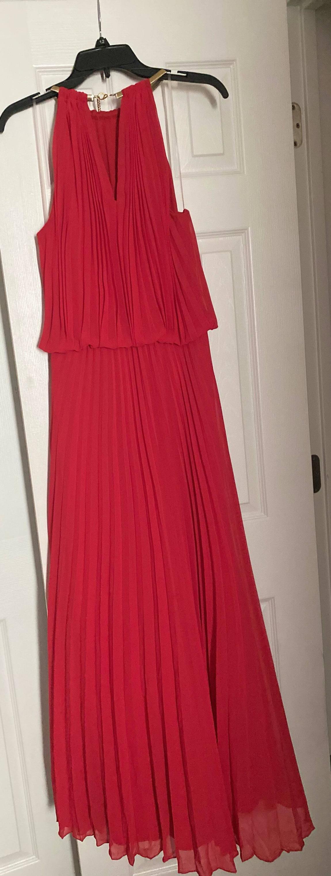 MSK Size 12 Red Floor Length Maxi on Queenly