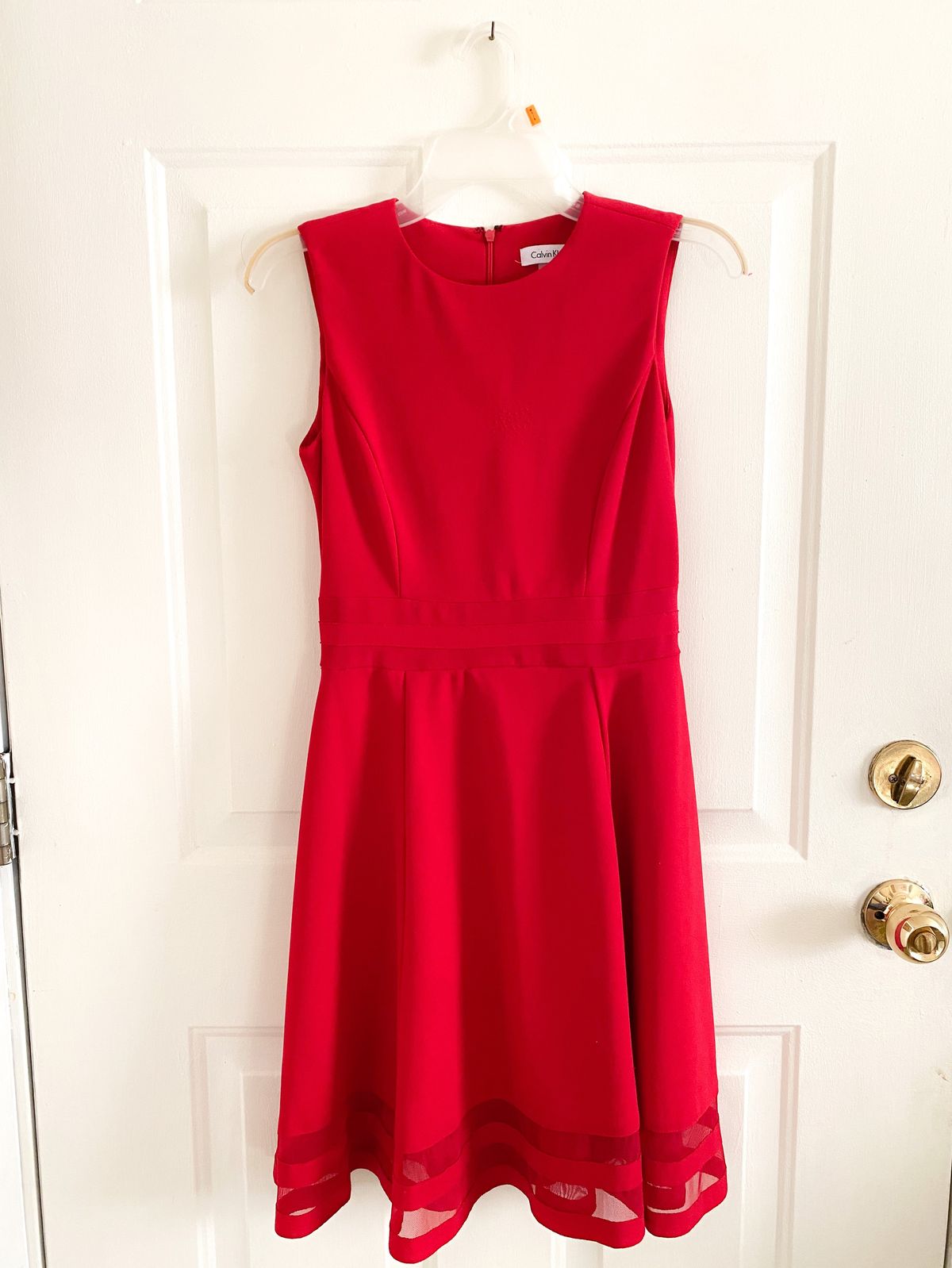 Calvin Klein Size 2 Pageant Interview Red Cocktail Dress on Queenly