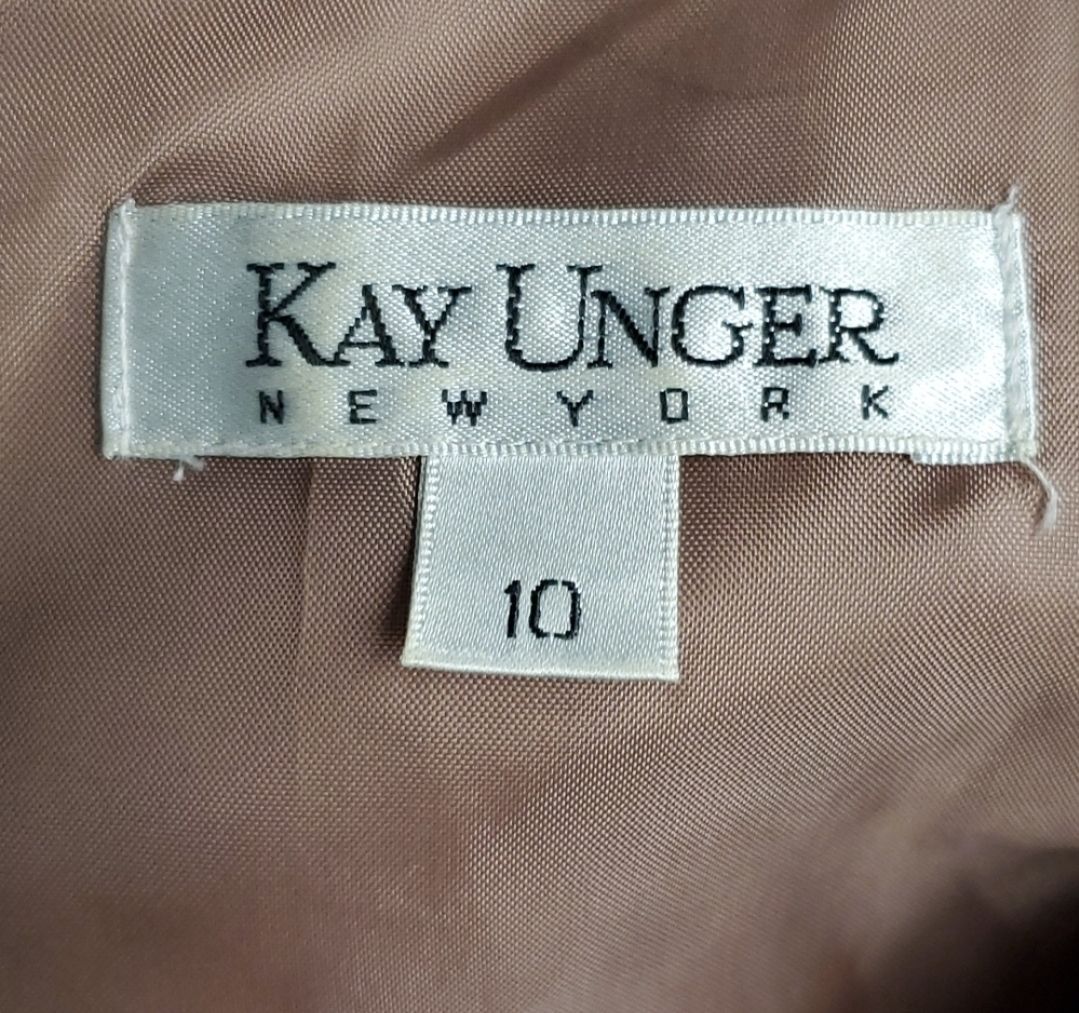 Kay Unger Size 10 One Shoulder Multicolor Cocktail Dress on Queenly