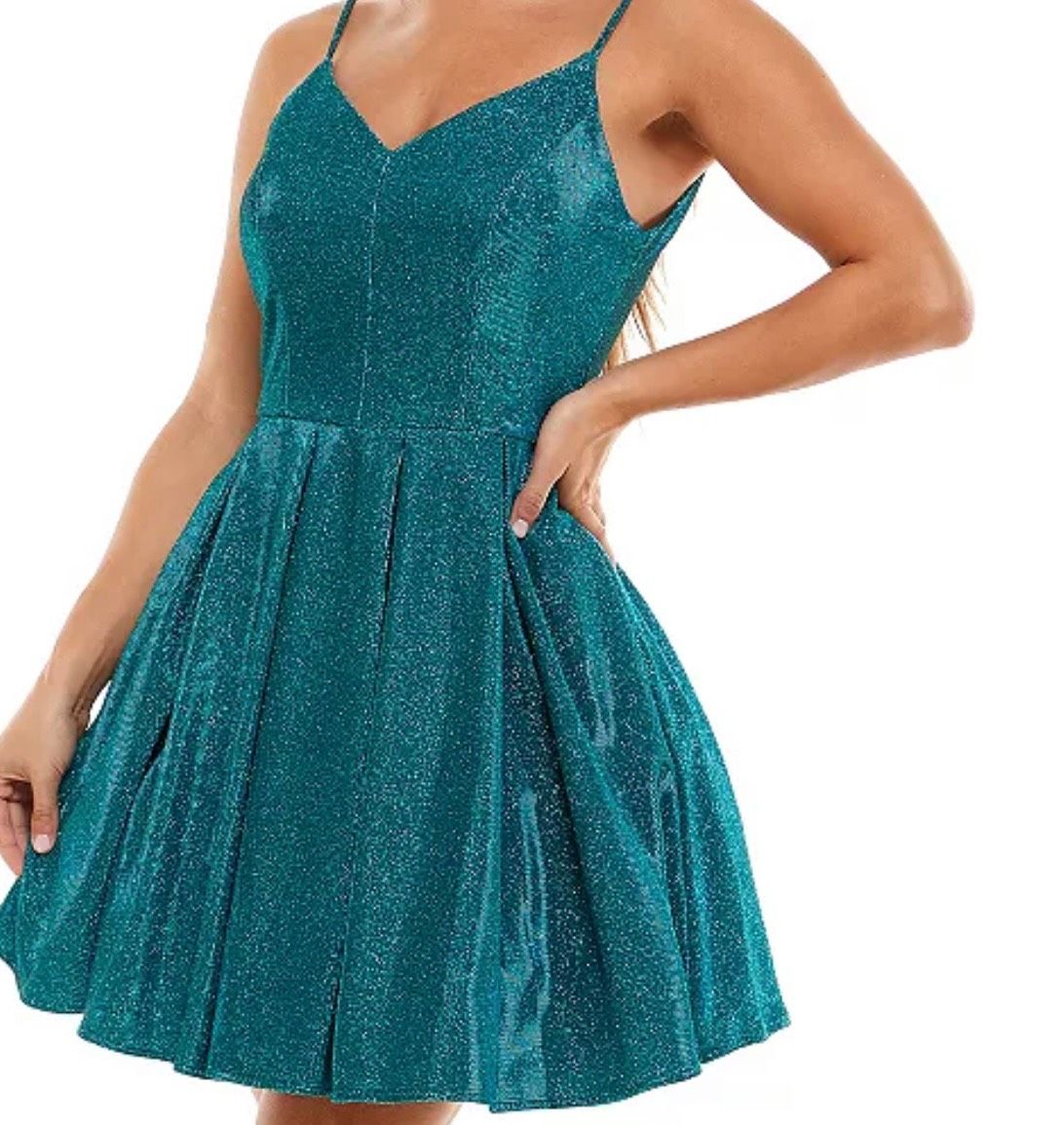 Size 6 Green A-line Dress on Queenly