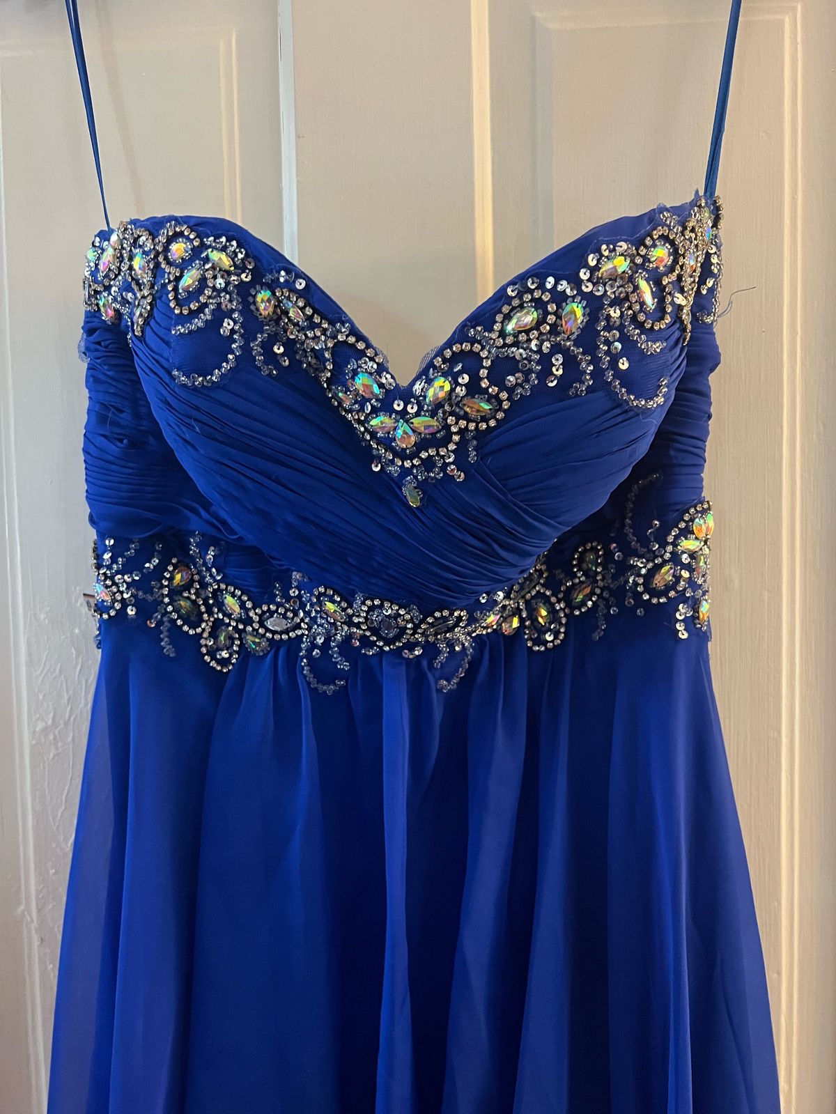 Mac Duggal Size 8 Prom Blue Floor Length Maxi on Queenly