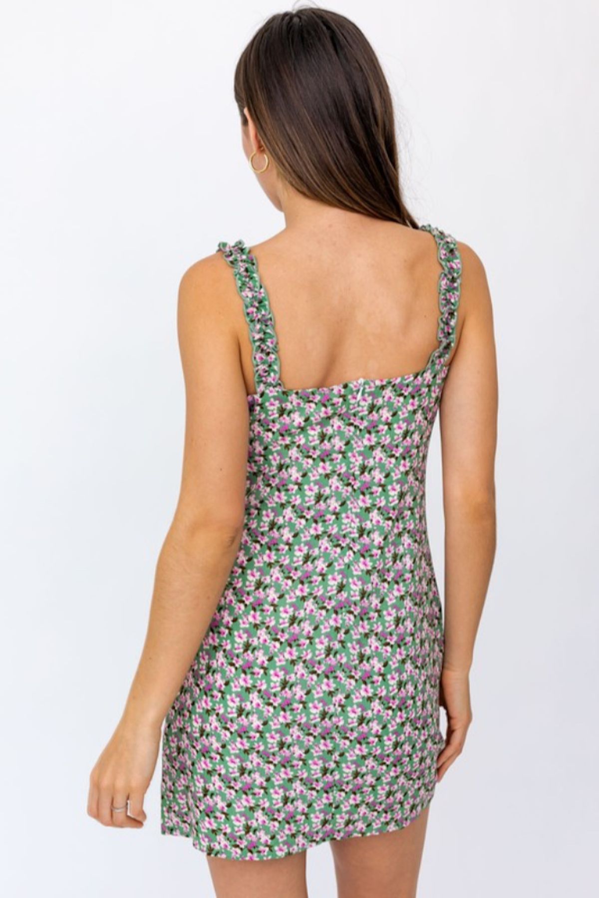 Style KD4312 Le Lis Size 2 Floral Green Cocktail Dress on Queenly